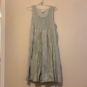 Sundance dress Small embroidered light green